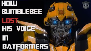 How Bumblebee Lost His Voice In Bayformers [upl. by Anerb]