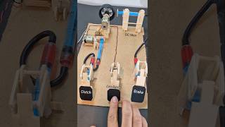 Car pedal Mechanism  dcmotor tech diy motor youtubeshorts [upl. by Dario]