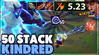 MOST STACKS EVER  MAX RANGE KINDRED  BunnyFuFuu [upl. by Rennug]