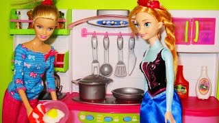 Barbie Chef Cooking with Kitchen Toy Set PLAY TOYS [upl. by Adile213]