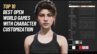 TOP 10 BEST OPEN WORLD GAMES WITH CHARACTER CUSTOMIZATION [upl. by Neahs78]