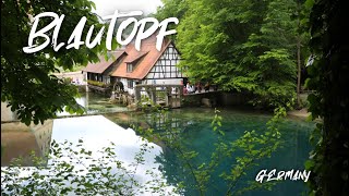 The Amazingly Blue Blautopf in Blaubeuren  Swabian Alb [upl. by Hendricks]