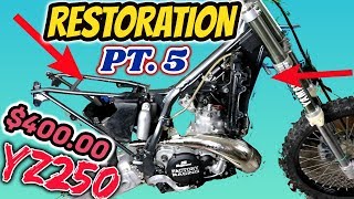 400 YZ250 Restoration Pt 5 Bike Is Almost Done [upl. by Moyna]