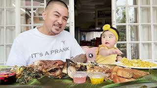 FIRST MUKBANG WITH BABY JUJU IN THE PHILIPPINES [upl. by Bunch]