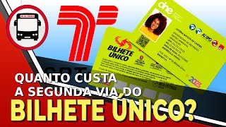 QUANTO CUSTA A SEGUNDA VIA DO BILHETE ÚNICO SPTRANS [upl. by Chance]