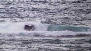 Vessel gets cover by a wave Tairua Bar Crossing Coromandel NZ Feb 21 [upl. by Chan742]