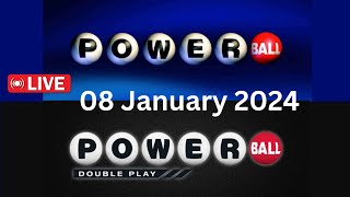 Powerball drawing for 08 January 2024  Powerball double drawing for 08 January 2024 [upl. by Aicenert921]