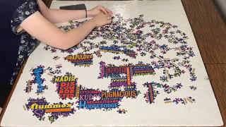 eeBoo 100 Great Words 500 Piece Puzzle [upl. by Ahsam783]