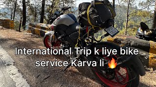 International Trip k liye bike service karva li🔥 youtube trendingvideo dailyvlog viralvideo [upl. by Eelesor701]