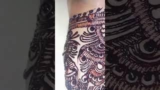 LEGS MEHNDI DESIGN BY SAM QADRI 😍 likeandsubscribe hennadesign mehandi [upl. by Haissem]