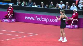 Sabine Lisicki vs Christina McHale FED CUP  Porsche Tennis Grand Prix 2011 [upl. by Sailesh400]