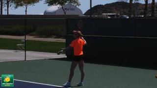 Elena Dementieva hitting serves in slow motion HD  Indian Wells Pt 14 [upl. by Oirottiv]