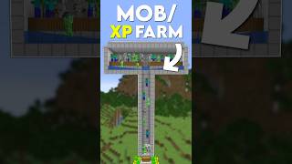 Minecraft Easiest XP Farm Mob XP Farm Tutorial  Shorts [upl. by Marika295]