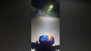 Yamaha FZ x headlight brightness in night view Brightest headlight bike in India [upl. by Enahs]