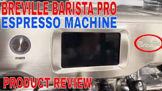 ✅ Breville Barista Pro Espresso Machine 2 liters Brushed Stainless Steel BES878BSS 🔴 [upl. by Harle]