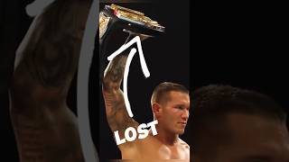 when Randy Orton was stunned and lost his championship to Miz wwe randyorton [upl. by Eelnodnarb]