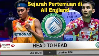 Sejarah Pertemuan Lee Zii Jia vs Lakshya Sen di All England Open [upl. by Cletus]