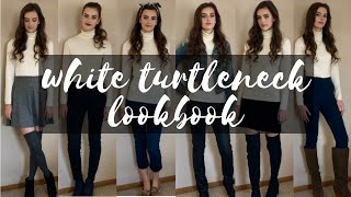 White Turtleneck Lookbook [upl. by Kandy]