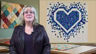 Exploding Heart Quilt Winter Classes 2024 [upl. by Nitsraek946]