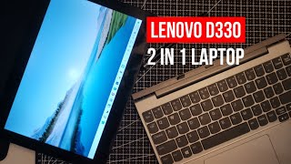 LENOVO D330 2 IN 1 TABLET LAPTOP  BEST BUDGET LAPTOP FOR HOME SCHOOLING [upl. by Alenoel]