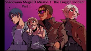 Shadowrun MegaCD Translated and Dubbed Mission 1 The Tsujigiri Incident Part 1 [upl. by Novi339]