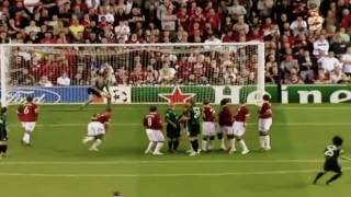 Shunsuke Nakamura vs Manchester United  200607 Champions League [upl. by Lehctim]