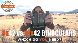 8x42 VS 10x42 Binoculars Pros amp Cons of Each for Hunting Birding Safari amp Sports [upl. by Keung620]