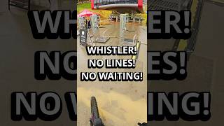 NO LINES NO WAITING WHISTLER BIKE PARK ğŸšµâ€â™‚ï¸ mtb whistler rain bikepark lol [upl. by Obediah]