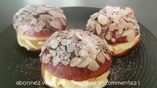 Beignets à la crème pâtissière Boule de Berlin recette facile [upl. by Acirtal]