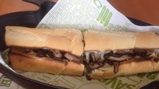 Review Quiznos 8quot Peppercorn Prime Rib Sub [upl. by Lotti]