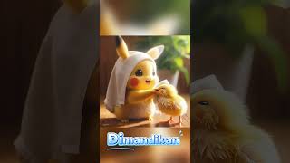 Pikachus New Family A Heartwarming Adoption of a Baby Chick pokemon pikachu cute [upl. by Tiphane693]