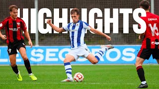 HIGHLIGHTS  2ª RFEF 2425  J8  Real Sociedad C 02 Arenas Club de Getxo [upl. by Irved]