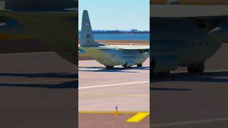 USAF Military C130 takes off from New York [upl. by Wyatt]