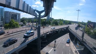 Driving the Skytrain Düsseldorf Airport Germany [upl. by Ennairrek]