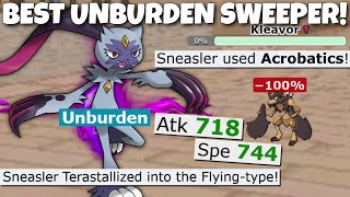 UNBURDEN SNEASLER IS THE NEW BEST SWEEPER POKEMON SCARLET AND VIOLET [upl. by Ecadnak]