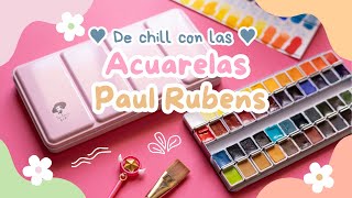 De chill 🎀 probando las acuarelas Paul Rubens [upl. by Myra]