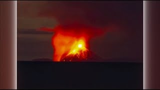 Anak Krakatoa tsunami Indonesia  BBC News  23rd December 2018 [upl. by Barra363]