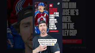 Nikita Zadorov made a SPICY comment about Nathan MacKinnon 😲🌶️🍿 [upl. by Yoshi]