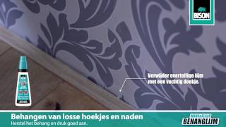 Hoe behang en lijm je losse hoeken en naden [upl. by Lewert]