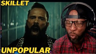 SKILLET  UNPOPULAR OFFICIAL MUSIC VIDEO  FIRST TIME HEARING AND REACTION [upl. by Quint772]