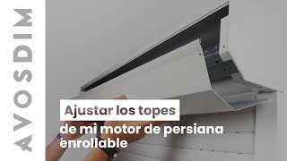 ¿Cómo ajustar los topes de mi motor de persiana Régler les butées [upl. by Krahmer]