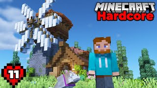 Minecraft Hardcore Lets Play  My NEW Favorite Windmill Build [upl. by Gualtiero424]