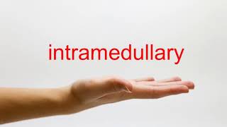 How to Pronounce intramedullary  American English [upl. by Moneta]