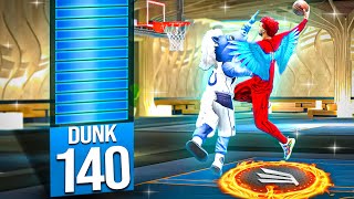 I broke NBA2K23 with a 140 Dunk Rating Unlimited Contact Dunks [upl. by Firehs]