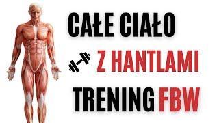 FBW trening na CAŁE CIAŁO z HANTLAMI  darmowy PLAN TRENINGOWY [upl. by Athalee]