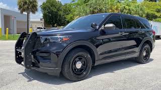 2020 FORD POLICE INTERCEPTOR UTILITY FPIU 76k MILES WALKAROUND [upl. by Enaed850]