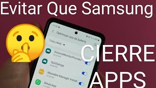 ❌ Como EVITAR que SAMSUNG GALAXY CIERRE APLICACIONES en SEGUNDO PLANO FÁCIL y RÁPIDO [upl. by Phia60]