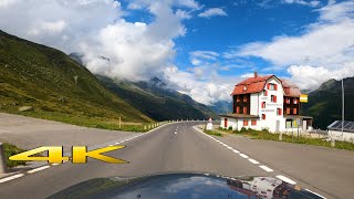 Furka Pass Scenic Drive Switzerland 4K 60P 🇨🇭 [upl. by Ahsilif]