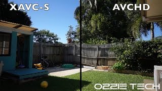 Sony a6000 XAVCS vs AVCHD Side by Side [upl. by Agnizn]