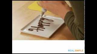 Real Simple How To Write on a Cake Video [upl. by Gona480]